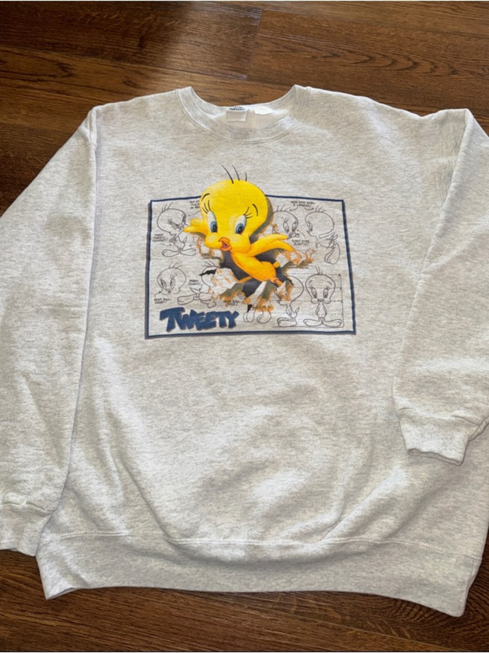 Vintage 90s Looney Tunes. Tweety Bird Graphic Crewneck - 2XL